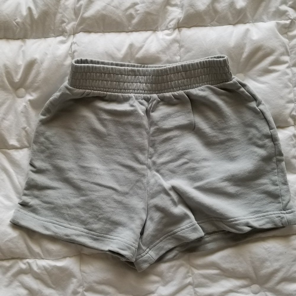 NWOT ZARA plush shorts, grey S